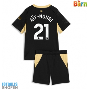 Billiga Manchester City Rayan Ait-Nouri #21 Bortatröja Barn 2026-27 Kortärmad (+ Korta byxor)